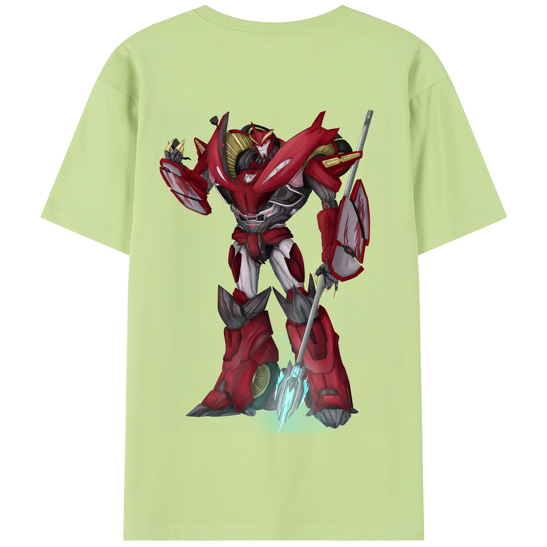 （画像用） Transformers トランスフォーマー 綿100％半袖Tシャツ（背面プリント）